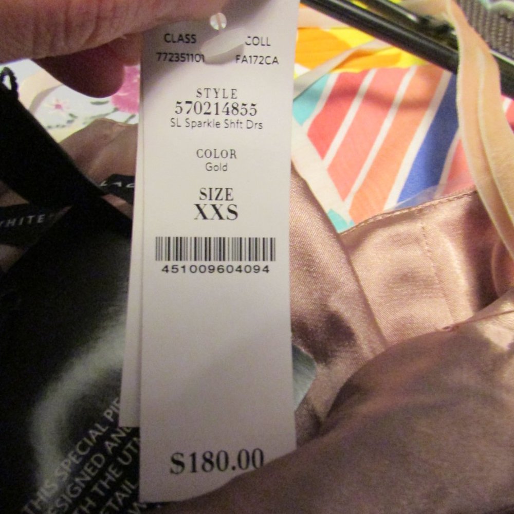 WHBM Strappy Sequin Shift Dress - Picture 14 of 16